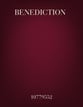 Benediction SATB choral sheet music cover